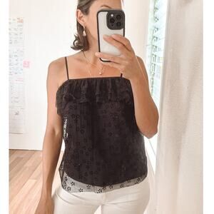 J. Crew Flutter Lace Tank Cami Women's Size XS G8413